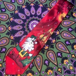 J. Garcia Merry Christmas Tie Collection  Fifty-four Red Green Santa Reindeer